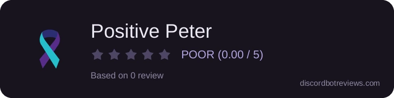 Rating widget preview for Positive Peter
