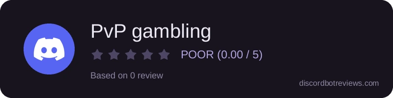 Rating widget preview for PvP gambling