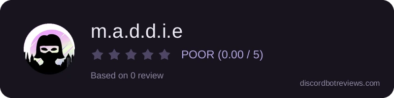 Rating widget preview for m.a.d.d.i.e