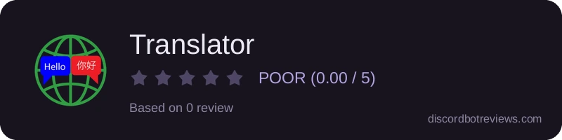 Rating banner for Translator