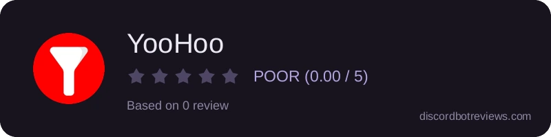 Rating widget preview for YooHoo