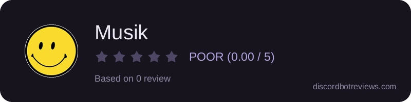 Rating widget preview for Musik