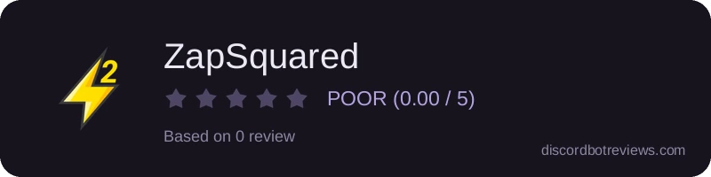 Rating widget preview for ZapSquared
