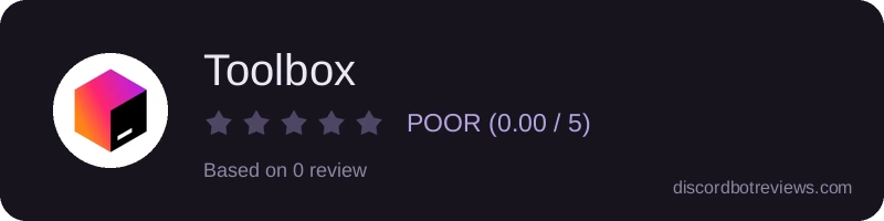 Rating widget preview for Toolbox