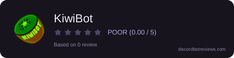Rating widget preview for KiwiBot