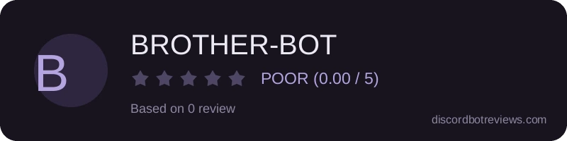 Rating widget preview for BROTHER-BOT