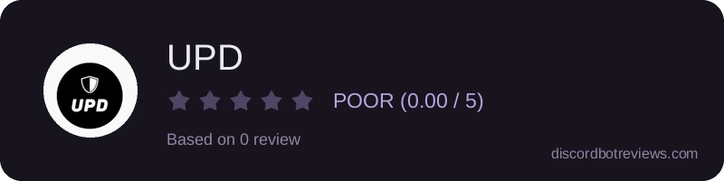 Rating widget preview for UPD
