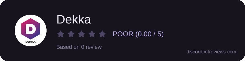 Rating banner for Dekka