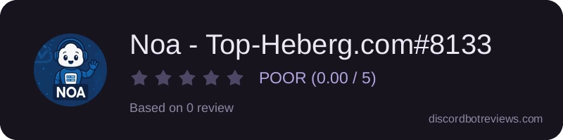 Rating widget preview for Noa - Top-Heberg.com#8133