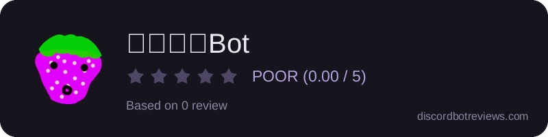 Rating widget preview for れいちごBot