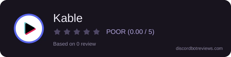 Rating widget preview for Kable