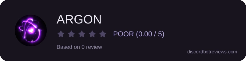 Rating widget preview for ARGON