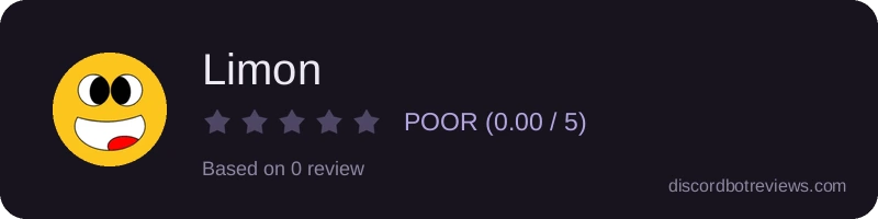Rating widget preview for Limon