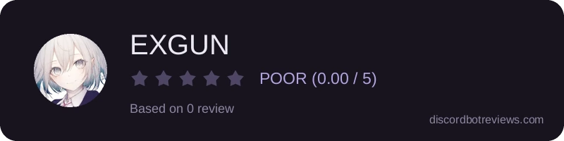 Rating widget preview for EХGUN