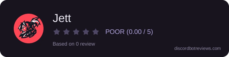 Rating widget preview for Jett
