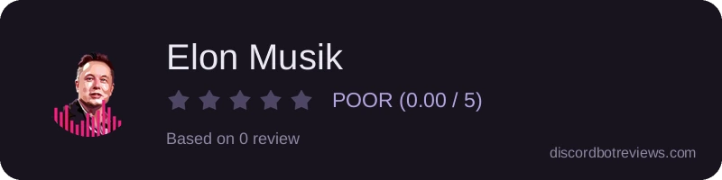 Rating banner for Elon Musik