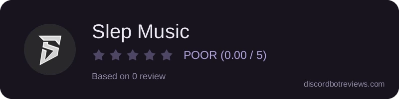 Rating widget preview for Slep Music