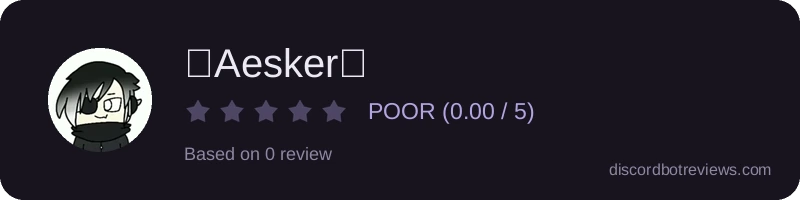 Rating widget preview for 🎮Aesker🎮