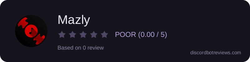 Rating widget preview for Mazly