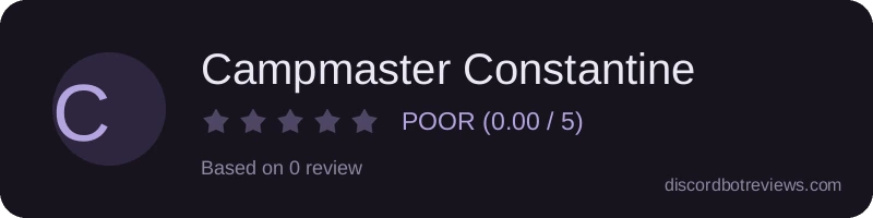 Rating widget preview for Campmaster Constantine