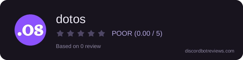 Rating widget preview for dotos