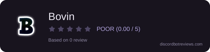 Rating banner for Bovin
