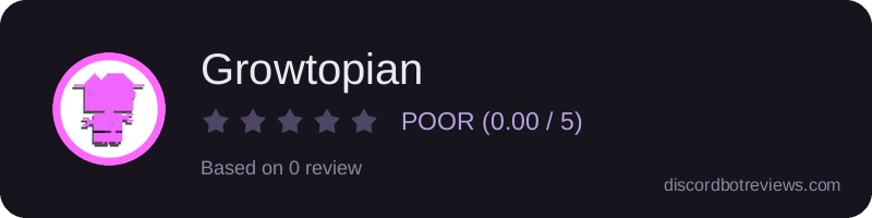 Rating widget preview for Growtopian