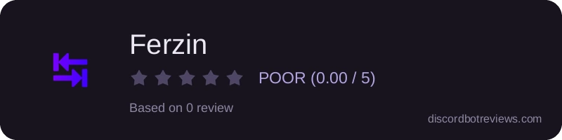 Rating widget preview for Ferzin