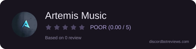 Rating widget preview for Artemis Music