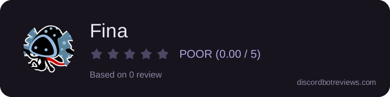 Rating widget preview for Fina