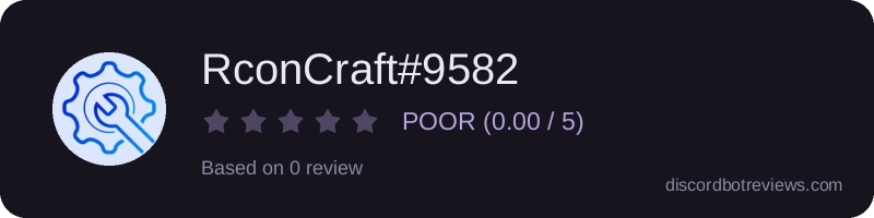 Rating widget preview for RconCraft#9582