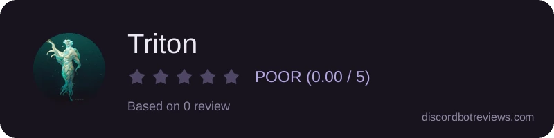 Rating widget preview for Triton