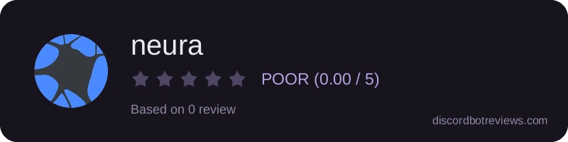 Rating widget preview for neura
