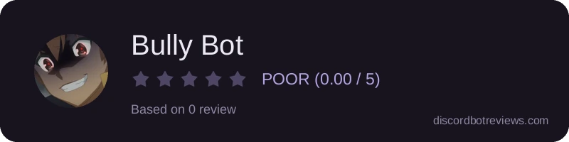 Rating widget preview for Bully Bot