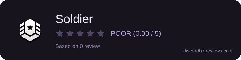 Rating banner for Soldier