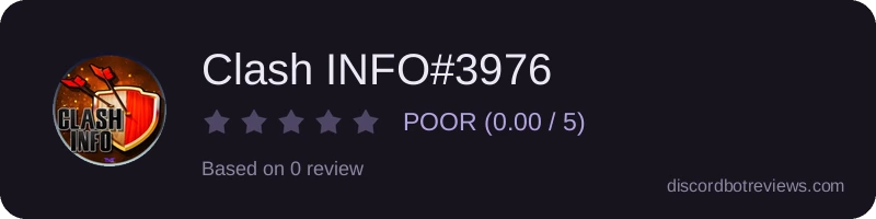 Rating widget preview for Clash INFO#3976