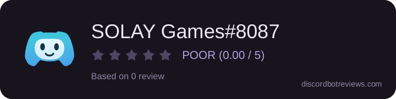 Rating widget preview for SOLAY Games#8087