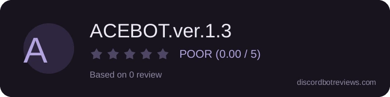 Rating banner for ACEBOT.ver.1.3
