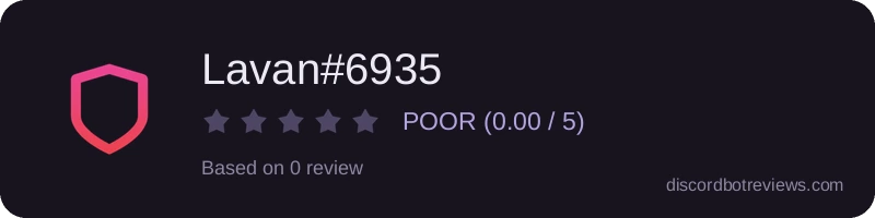 Rating widget preview for Lavan#6935