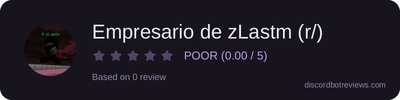 Rating widget preview for Empresario de zLastm (r/)