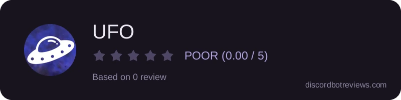 Rating widget preview for UFO