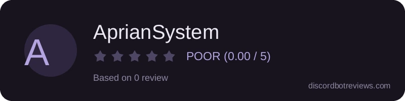 Rating widget preview for AprianSystem