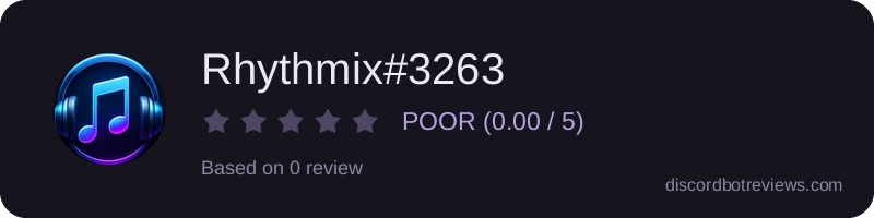 Rating widget preview for Rhythmix#3263