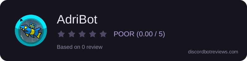 Rating widget preview for AdriBot