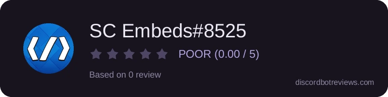Rating widget preview for SC Embeds#8525