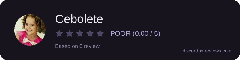 Rating widget preview for Cebolete
