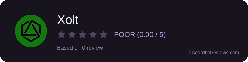 Rating widget preview for Xolt