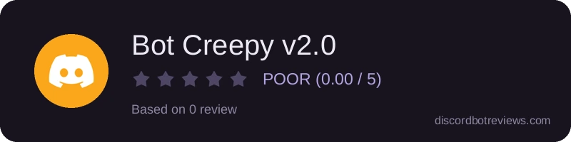 Rating widget preview for Bot Creepy v2.0