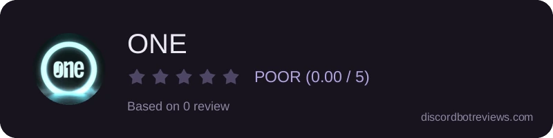 Rating widget preview for ONE