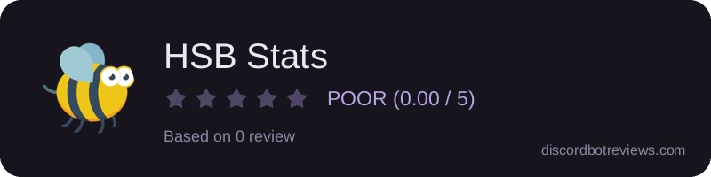 Rating widget preview for HSB Stats